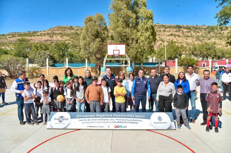 En el Pueblito hay mejores espacios para deporte y recreación con el trabajo de Esteban y Toño