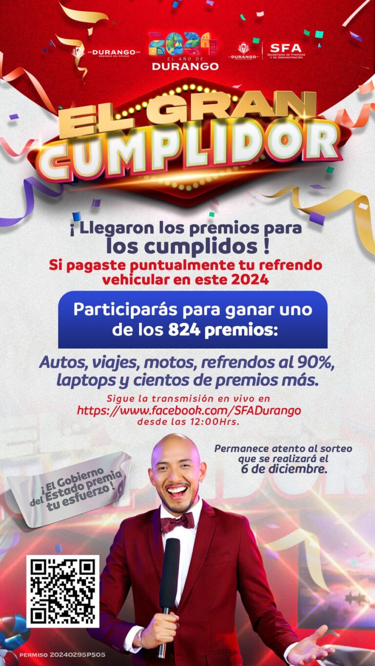 Todo listo para el sorteo “El Gran Cumplidor”; Gobierno de Estado rifará 824 premios para contribuyentes puntuales