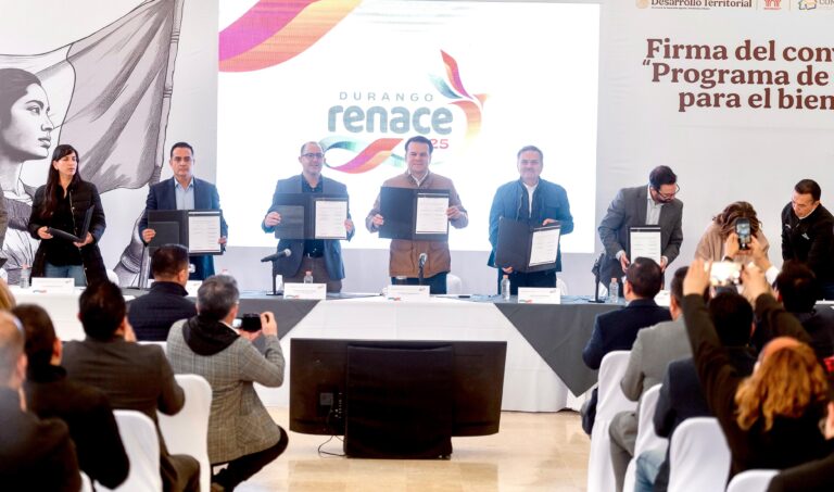 Durango se suma al Programa de Vivienda para el Bienestar; gobernador Esteban firma convenio con la Federación