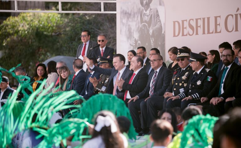 Esteban Villegas conmemora el 115 Aniversario de la Revolución Mexicana con Desfile Cívico–Deportivo