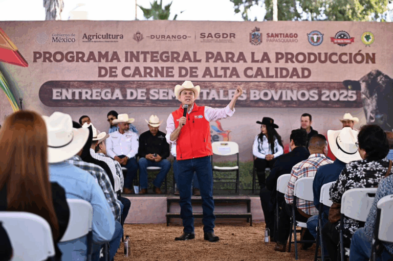 Alcaldes y productores destacan el impulso de Esteban Villegas a la ganadería duranguense con sementales subsidiados y programas de fortalecimiento