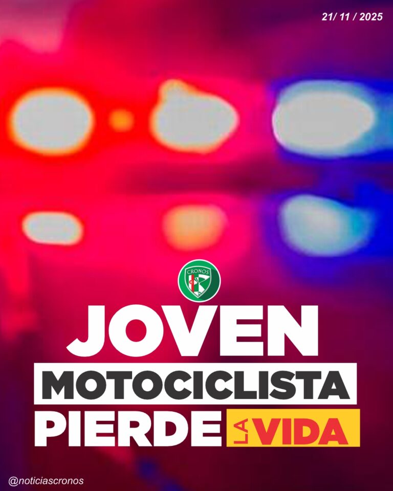 JOVEN MOTOCICLISTA PIERDE LA VIDA TRAS ACCIDENTE