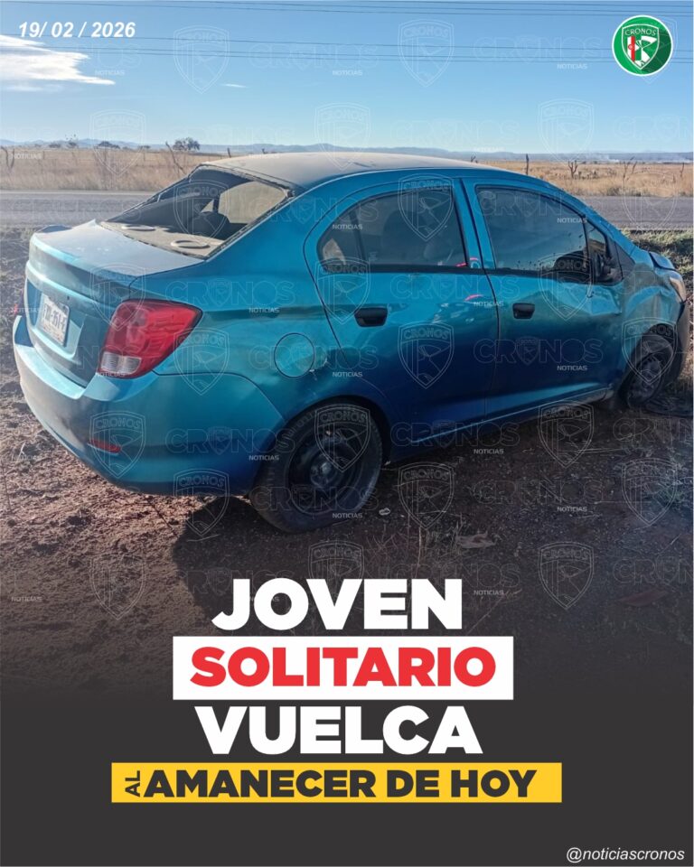 Volcadura en carretera Durango–Torreón deja un joven lesionado