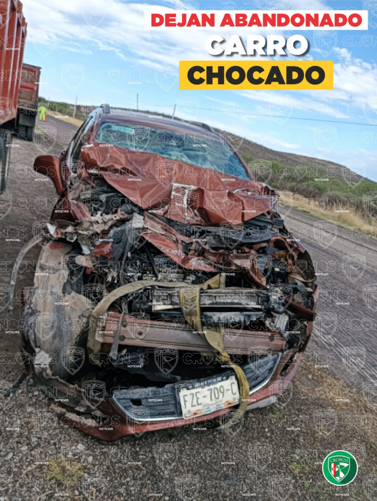 ABANDONAN AUTOMÓVIL TRAS PRESUNTO CHOQUE POR ALCANCE EN LA LIBRE DURANGO-TORREÓN